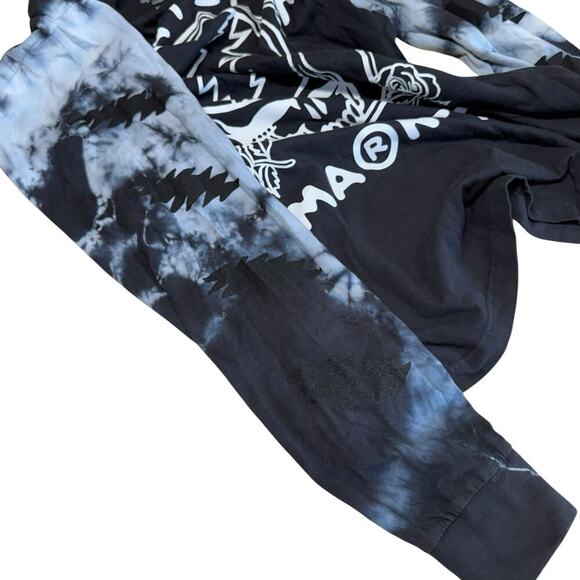 Market X Grateful Dead Shirt L/S Black Medium Tie Dye Grunge Metal Deadheads - Picture 5 of 8
